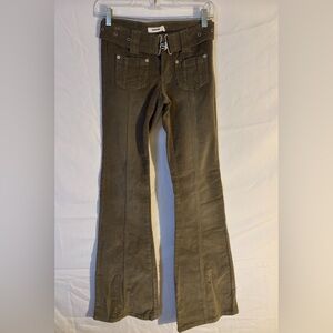 Garage Olive Flare Jeans